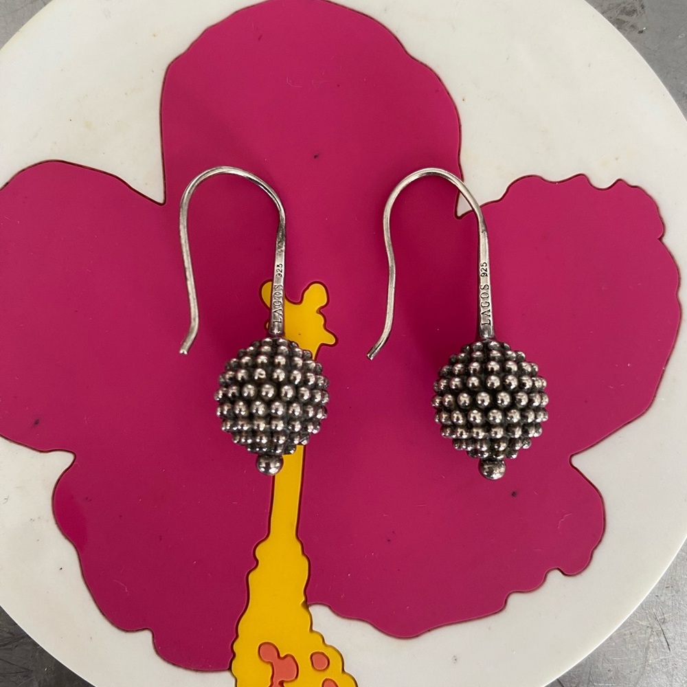 Lagos Caviar Ball Drop 925 Earrings